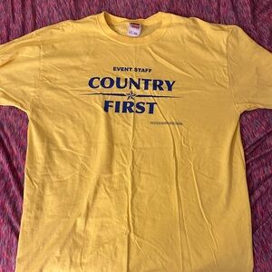 Fruit of the Loom Yellow Event Staff Tee